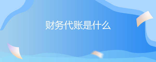 財務(wù)代賬與財務(wù)咨詢 企業(yè)財務(wù)管理的雙翼